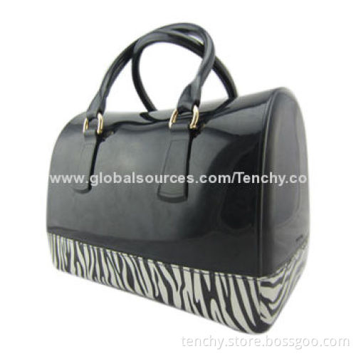 Designer Handbag Made from PVC and PU with Different Patterns